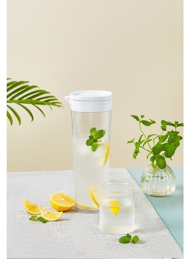 Leak-Proof Drip-Free Cold Water Jug With Tea Strainer, Duckbill Spout Pitcher With Fine Filter, 120&Acirc;&deg;C Heat-Resistant Drinking Cup For Home Use