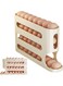 Egg Storage Rack Automatic Rolling Refrigerator Egg Storage Rack 30 Egg Dispenser (Gray)