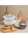 Box Double Wall Hot Pot Casserole Set - White