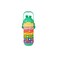 Kids Math Learning Water Bottle, 430ml, Rainbow Number Rings, Stainless Steel with Strap Multicolor