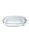 Curve Rectangular Deep Glass Baking Dish &acirc;&euro;&ldquo; 3.7 Liter Capacity &acirc;&euro;&ldquo; 38 x 25.5 x 6.4 cm &acirc;&euro;&ldquo; Clear &acirc;&euro;&ldquo; Oven-Safe Large Borosilicate Tray for Family Meals