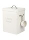 Alipis Farmhouse Laundry Powder Container Metal Laundry Soap Dispenser Detergent Bin with Scoop Laundry Powder Storage Canister for Laundry Room White