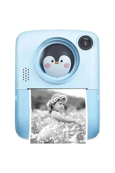 Dual-lens instant print kids camera, 1080P/48MP with SD card &amp; 3 print rolls, gift for ages 3&ndash;12.