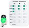 NALACAL Magnetic Dog Feeding Reminder, 3 Times A Day, Firmly Mount for Avoid Overfeeding, Cat Feeding Reminder Chart Track with Magnets Titles and Double-Sided Adhesive