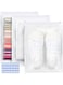 sddjqy Clothes Packaging Bags for Shipping, 40 Count 40x30 CM Frosted Zipper Plastic Bags for Clothing, Clear Apparel Bag for T-Shirt, Shirt, Document, with 40 Labels