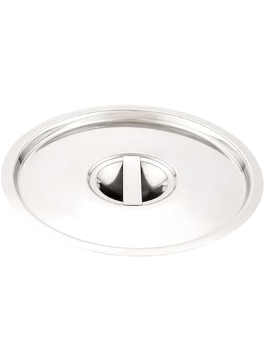 Restaurantware-LID ONLY: Met Lux Lid For 8.25 Quart Bain Marie, 1 Stainless Steel Lid For Bain Marie Pot - Built-In Handle, Pot Sold Separately