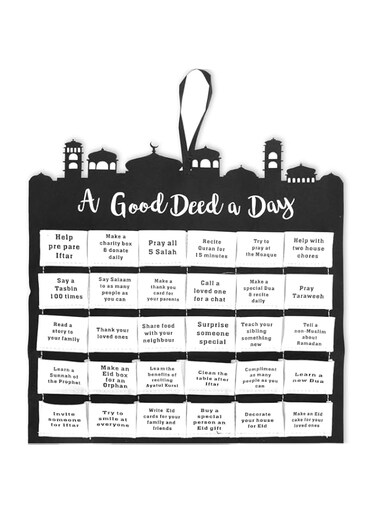 Ramadan Calendar Eid Mubarak Non Woven fabric Hanging Countdown Calendar Advent Calendar for Kids Eid Gifts Ramadan Decorations