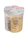 JANNAH Four-Grid Food Container with Lid Airproof Sealed [1500ml/Grey]