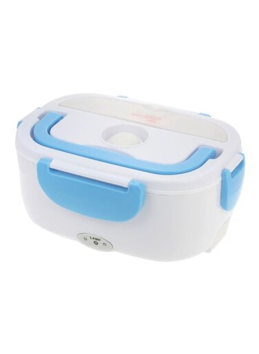 Electric Heated Lunch Box White/Blue