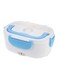 Electric Heated Lunch Box White/Blue