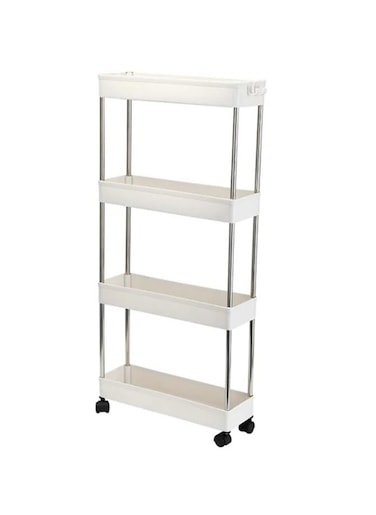 Four-Layer Multipurpose Storage Rack , 4 Tier Storage Shelf with Four Wheels