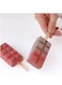 Silicone Easy Cream Wooden Sticks For Mini Ice Bars, Set Of 100