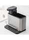 BIGTHREE Kitchen Sink Organiser, Sponge Holder for Kitchen Sink, Liquid Soap Dispenser Pump Bottle Kitchen Sink Caddy Fingerprint-Proof Coating, for Kitchen Sinks or Bathroom Washing