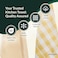 Cloud Scape Linen Kitchen Towels Set - Pack of 4, Multiweave 100% Cotton Kitchen Towels - 71x46 cm - Highly Absorbent and Quick Dry Dish Towels, Perfect Kitchen Hand Towels, Yellow