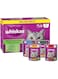 Whiskas Mixed Favorites Wet Cat Food Pack of 12x80g, Chicken, Tuna, Oceanfish, and Beef Liver Wet Food Pouches