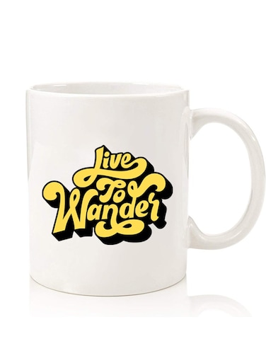 Premium Quality Two Sided Printed Coffee Mug Tea Cup For Home Office, Kids Men Women Live to wander-01