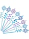 Winrayk Frozen Party Favors, 24Pcs Reusable Straws Drinking Plastic Snowflake Straws Disposable Bulk, Goodie Bag Stuffer Classroom Prizes Winter Summer Kids Elsa Frozen Birthday Party Supplies Decor