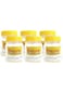 Homstuff Round Wide Mouth Airtight Jar 250ml, Set of 6x250ml Storage Containers, Transparent Jar for Storage of Pulses, Cereals, Dry Food and Spices For Kitchen Organization