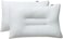 Zen Bamboo Filled Pillow Set - Pack of 2 Ergonomic Bed Pillows with Zipper, Hypoallergenic Cervical Neck Support