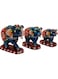 Garden Of Arts Set of 3 Small Elephants Home Decor Showpiece in Multicoloured