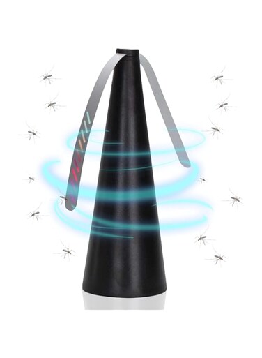 Bukela Fly Fan for Tables Indoor Outdoor Meal,Portable Food Fly Fan Picnic Fans for Party,Restaurant without Chemicals (Black)