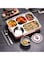 HAENJA Stainless Steel Bento Box with Soup Jar, Large 5 Grids Insulated Lunch Box, Leakproof Food Container with Chopsticks &amp; Spoons, Bento Lunch Box for Work, Picnic, School, Microwave Safe (Pink)