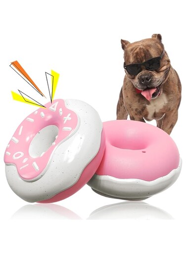 X spring Dog Chew Toys, Squeaky Dog Toys has Indestructible Tough and Mental Stimulation, Teeth Grinding Interactive Dog Chew Toys for Aggressive Chewers, for Small, Medium, Large Dog Breeds