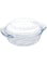 Termisil, Round Glass Casserole, 2,4L,borosilicate (heat-resistant) glass, suitable for Gas Cooker, Electrical Cooker, and oven.