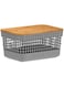 OU Basket Organizer Grid w/Bamboo Lid 2.5L Lead OR