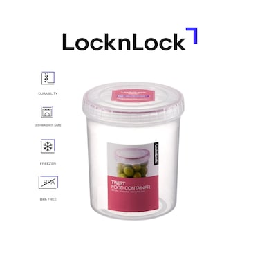LocknLock Twist Round Container 900ml &ndash; BPA-Free, Airtight, Leakproof, Freezer &amp; Dishwasher Safe
