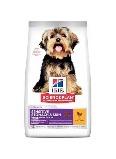 Hill's Science Plan Hills Science Plan Sensitive Stomach &amp; Skin Small &amp; Mini Adult Dog Food With Chicken 1.5Kg