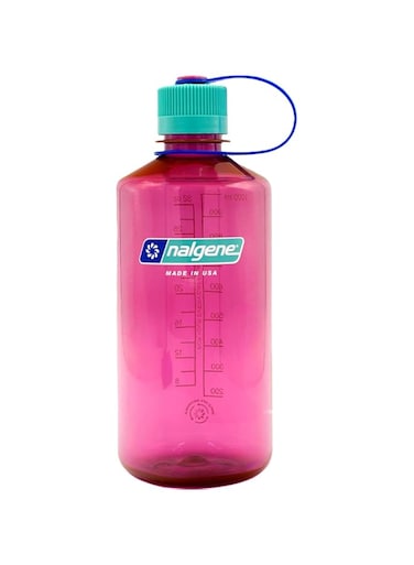 Nalgene Sustain Tritan BPA-Free Water Bottle Made with Material Derived from 50% Plastic Waste, 32 OZ, Narrow Mouth, Electric Magenta