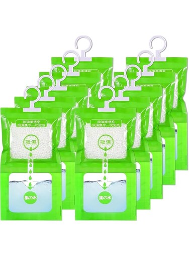 NAWOKEENY Hanging Moisture Absorber, Portable Dehumidifiers for Closet, Dehumidifier Bags Effectively Trap Extra Moisture and Eliminate Unpleasant Smell for Basement, Storeroom, Study (10)