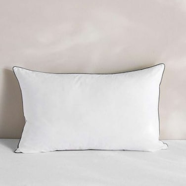Home Luxury Goose Feather Cushion - White