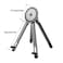Lightweight Foldable Laptop Stand with Adjustable Height &amp; Magnetic Phone Stand