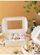 12pcs Paper Cupcake Box with Inserts, 6 Cavities,Ideal for Pastries, Donuts, Brownies, Pies, Gift Giving - Food Grade Container for Cake Carrying