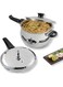 Vinod Splendid Plus 18/8 Stainless Steel Pressure Cooker Outer Lid 3.5 Litre   SAS Bottom Handi Cooker  Induction &amp; Gas Stove Friendly   ISI &amp; CE Certified  Sturdy Handle