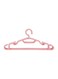 5-Piece Cloth Hanger Set-RF12173/ Lightweight, Trendy and Anti-Skid Plastic Hangers Perfect for All Kinds of Dresses/ Heavy Duty, Suitable for Wardrobe for Hanging Clothes, Strappy Cloth, T-Shirt, Shirts, Dress/ Pink Pink