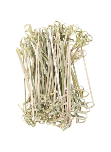 Yarnow Iced Tea Spoons 300pcs Fruit Picks Knotting Disposable Unique Food Pick Cocktail Stick Party Supplies for Birthday Wedding PartyCyan