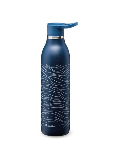 Aladdin 0.6L Cityloop Thermvac Btl Deep Navy Wave Print