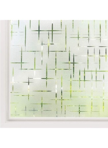 Bolivia's Privacy Window Film, 60x200cm Opaque Heat Control No Glue Anti-UV Window Sticker for Bathroom Home Office Living Room, Frosted Glass Film Matte Static Cling Non Adhesive