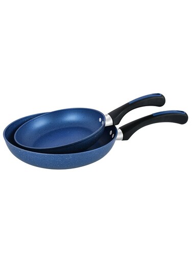 Endurance Twin Pack 20cm And 25cm Frypan Blue/Black