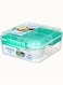 Sistema 1.25 LiterTeal Bento Box : Portable Meal Container, On-The-Go Launch Box, Meal Prep Container, Lunchbox With Compartments, Food Storage Solution - Leak-proof - Portable - BPA-free