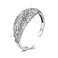 S925 Sterling Silver Oxidized Retro Pattern Open Adjustable Ring(SCR1095-E)