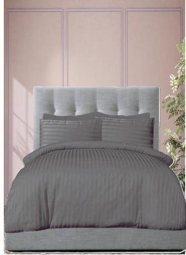 4 Pieces Single Size Duvet Cover Set - Includes 1 Duvet Cover (150x200cm), 1 Fitted Sheet (120x200+20cm), 2 Pillow Cases (53x75cm)