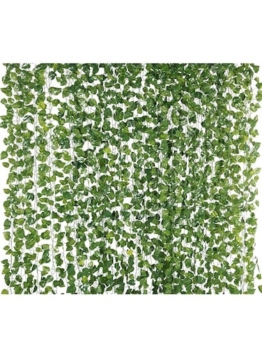 Yatim 78-Ft 12 Pack Silk Artificial Ivy Vines Leaf Garland Plants Hanging Wedding Garland Fake Foliage Flowers Home Kitchen Garden Office Wedding Wall Decor
