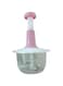 MSP Kitchen hand press manual vegetable chopper Mixer Cutter for Onion, Salad, Tomato, Garlic, Large Vegetable &amp; Fruit Chopper Handheld Food Chopper and Blender (pink) 2L