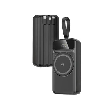 30000mAh High Capacity Power Bank with Built-in Cables, MagSafe Wireless &amp; 22.5W Fast Charging

