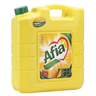 عافية زجاجة زيت الذرة النقي، 9 لتر