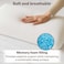 Home Tencel Memory Foam Pillow 70X40+14cm - White